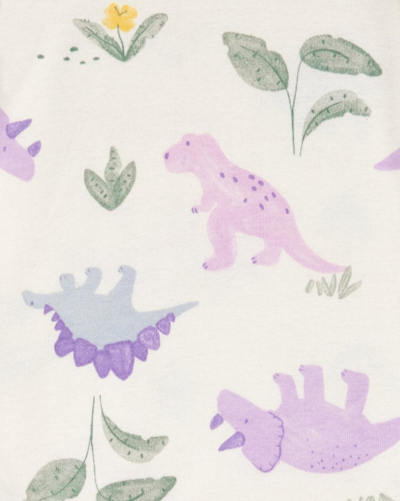 Conjunto tres piezas algodón pantalón y dos bodies diseño dinos - Carter´s