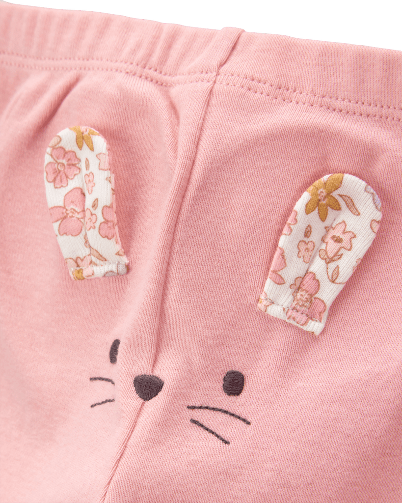 Conjunto tres piezas algodón pantalón y dos bodies diseño ratoncita - Carter´s