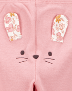 Conjunto tres piezas algodón pantalón y dos bodies diseño ratoncita - Carter's