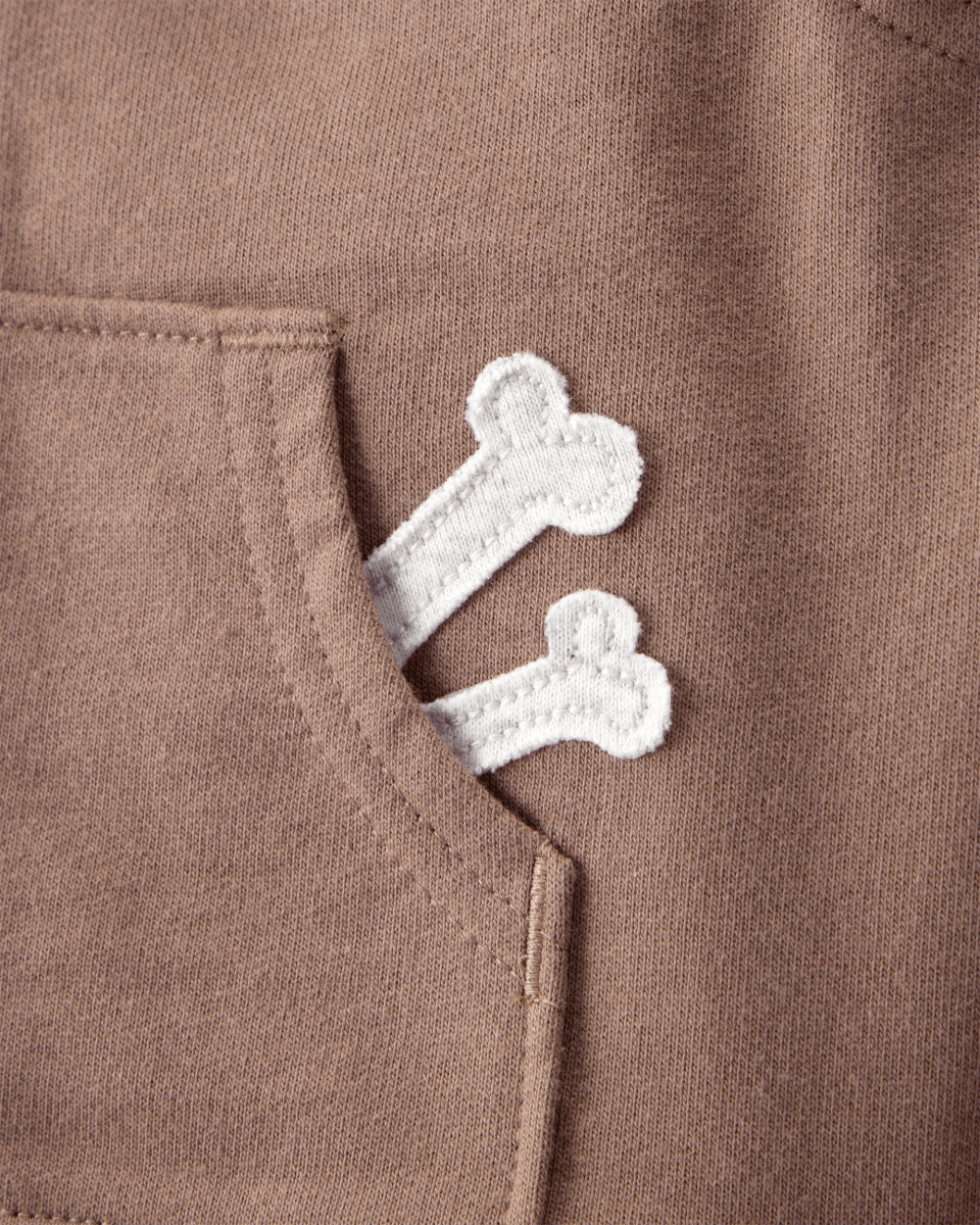 Conjunto tres piezas chaleco con capucha, body estampado perro y pantalón - Carter's