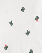Conjunto tres piezas chaqueta de forro polar con cactus, body y pantalón - Carter's