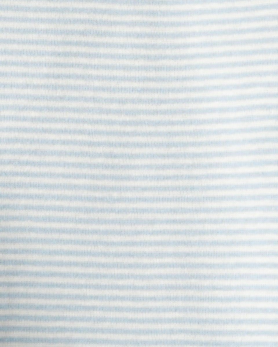Conjunto tres piezas con cárdigan azul, body estampado y pantalón - Carter's