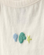 Conjunto tres piezas de algodón camiseta estampada, body y cubrepañal diseño floral - Carter's