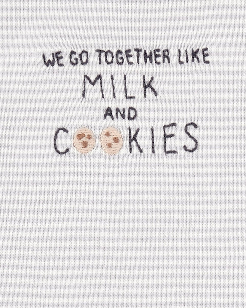 Conjunto tres piezas pantalón y dos bodies diseño galletitas - Carter´s