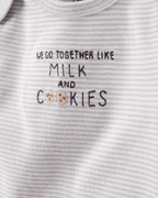 Conjunto tres piezas pantalón y dos bodies diseño galletitas - Carter's