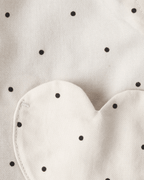 Conjunto tres piezas vestido con corazones, camiseta y leotardos marfil - Carter's