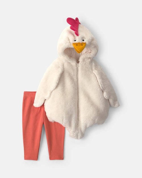 Disfraz de pollito 2 piezas con pantalón, crema