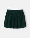 Falda pantalón de pana con bolsillos de lazo, verde