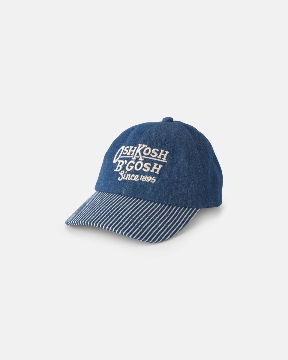 Gorra de béisbol vaquera con visera a rayas, lavado medio - Carter's