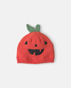 Gorro de punto tipo ganchillo, calabaza de Halloween