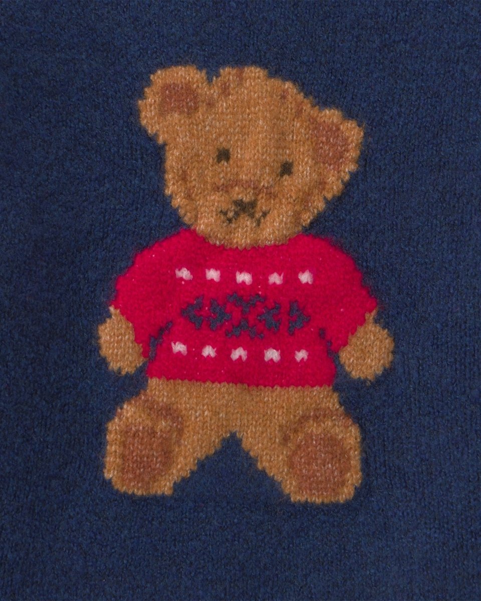 Jersey de punto con gráfico de oso, azul marino - Carter's