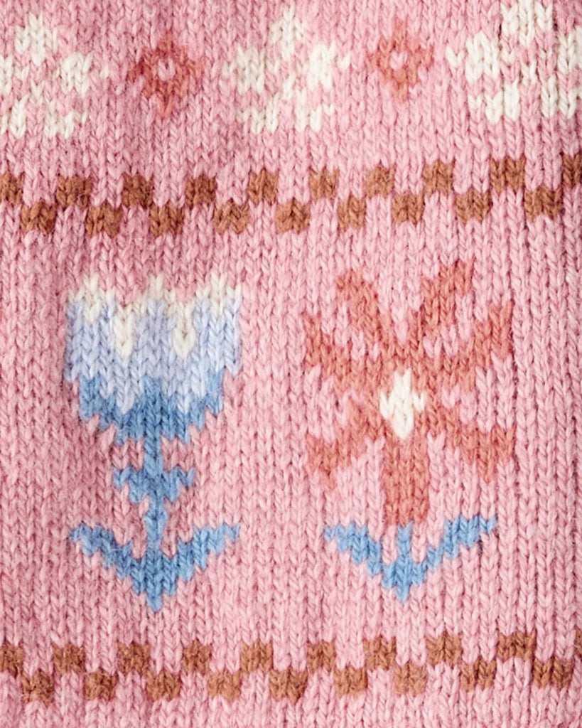 Jersey rosa con diseño intarsia para bebé niña - Carter's