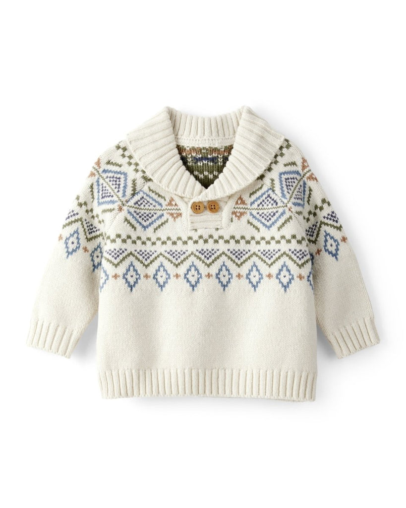 Jersey tejido blanco con estampado para bebé niño - Carter's