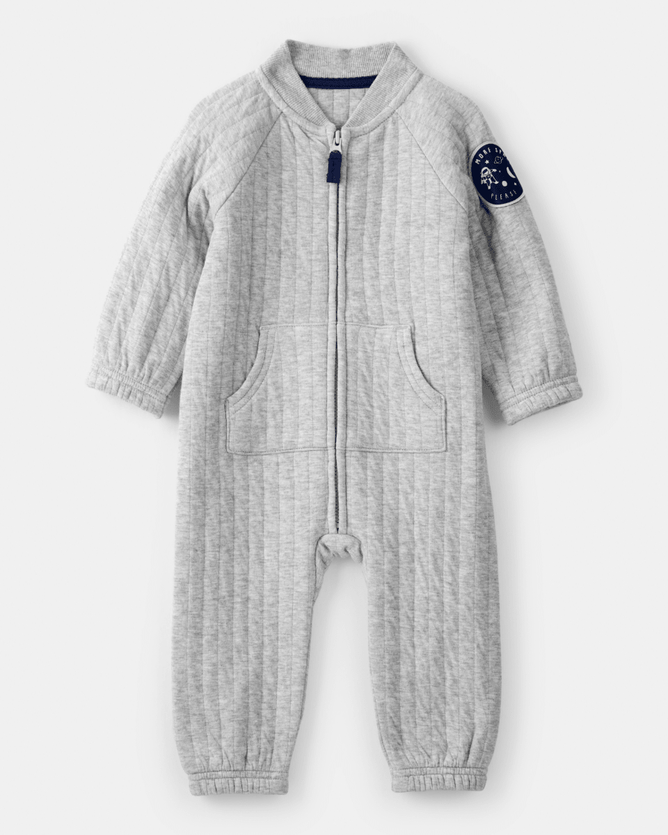 Mono acolchado con cremallera y bolsillos frontales - Carter's