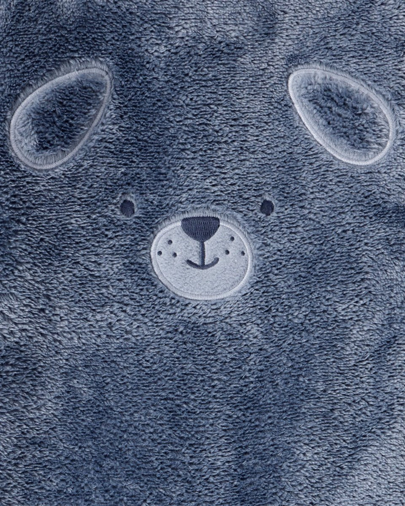 Mono de felpa con perro y manga larga azul - Carter's