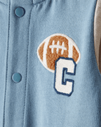 Mono estilo varsity de manga larga en algodón - Carter's