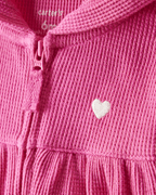 Mono térmico rosa fucsia con capucha de orejitas - Carter's