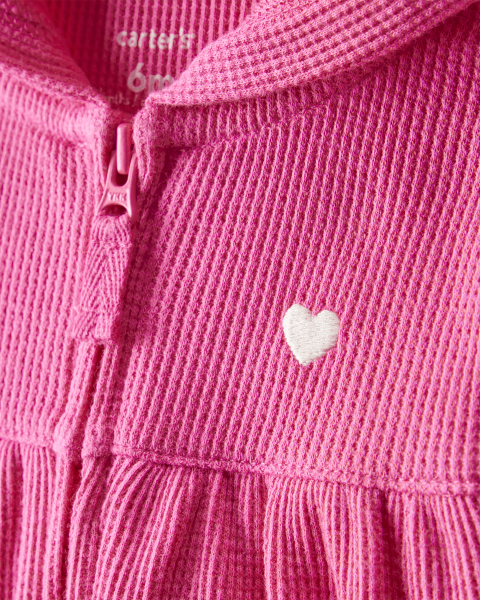 Mono térmico rosa fucsia con capucha de orejitas - Carter's
