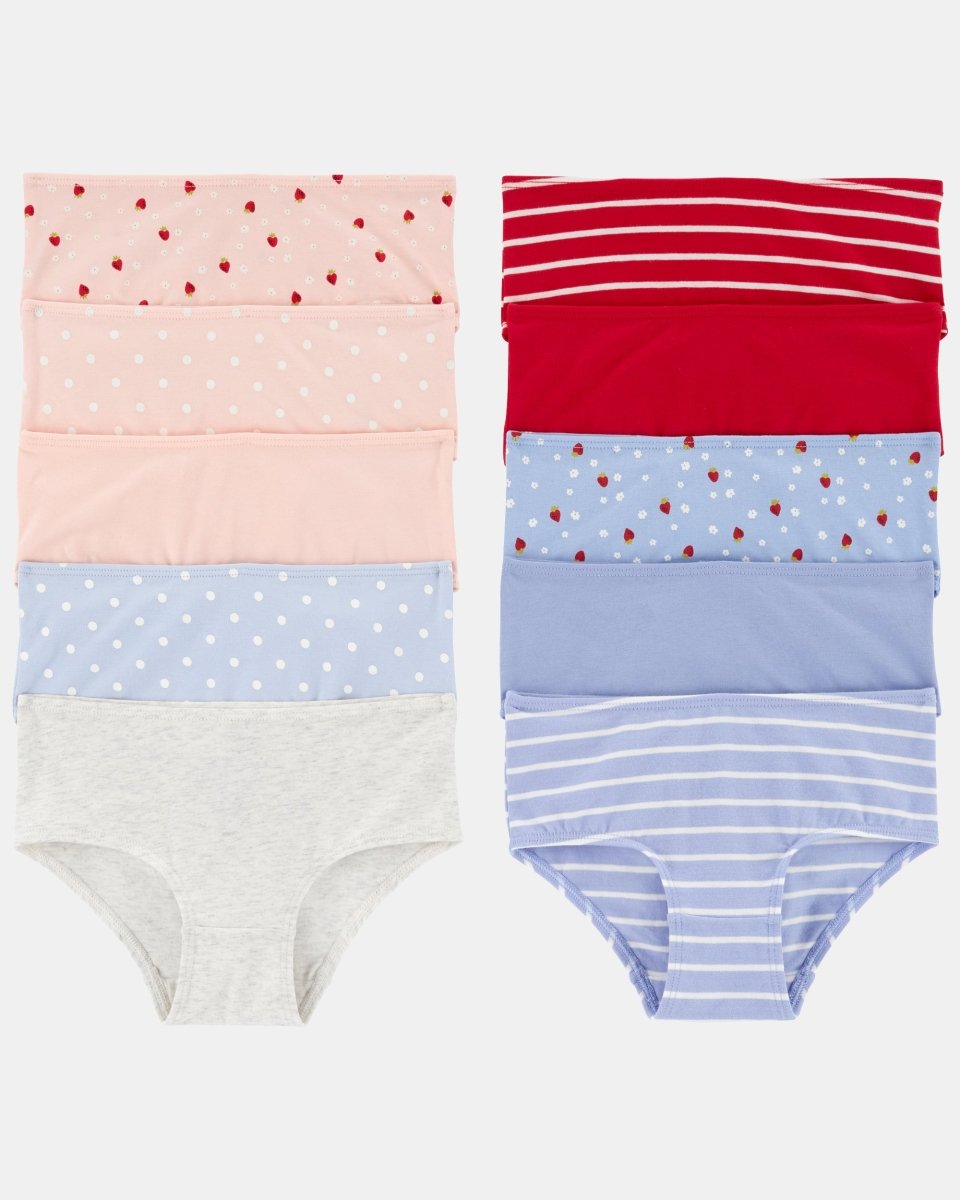 Pack 10 unidades de ropa interior, fresas en azul - Carter's