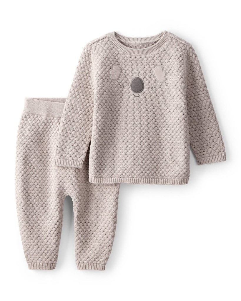 Pack 2 conjunto para bebé con diseño gris con sherpa - Carter's