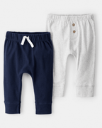 Pack 2 pantalones de algodón, distintos diseños - Carter's