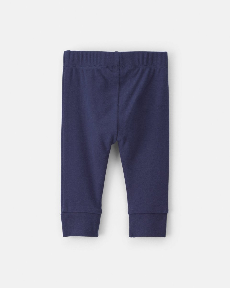 Pack 2 pantalones de canalé con cordón decorativo - Carter's