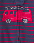 Pack 2 pijamas de polar, camiones de bomberos a rayas - Carter's