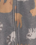 Pack 2 pijamas de polar con cremallera, cuadros y animales - Carter's