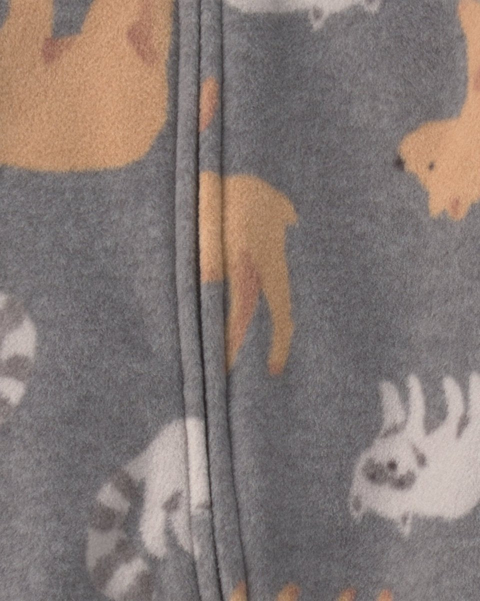Pack 2 pijamas de polar con cremallera, cuadros y animales - Carter's