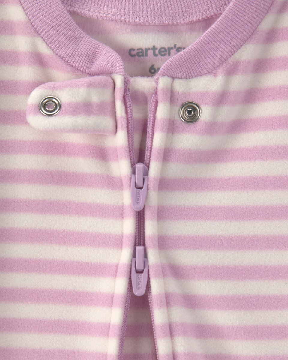 Pack 2 pijamas de polar con cremallera, pájaros en rosa - Carter's
