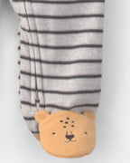 Pack 2 pijamas de polar con cremallera, safari a rayas - Carter's