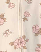Pack 2 pijamas de una pieza con cremallera, flores y rayas - Carter's