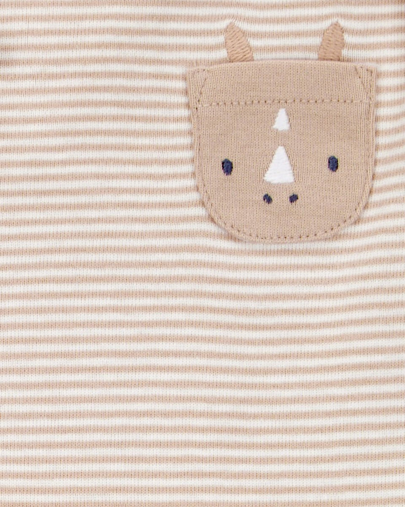 Pack 3 bodies diseño animal con bolsillo - Carter's