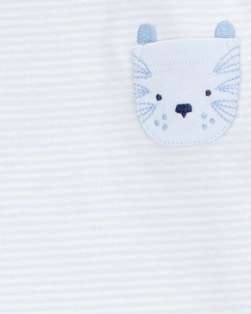 Pack 3 bodies diseño animal con bolsillo - Carter's