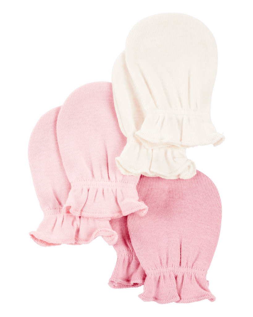 Pack 3 mitones con diseño rosa - Carter's