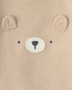 Pack 4 bodies de manga larga con aplique de oso - Carter's