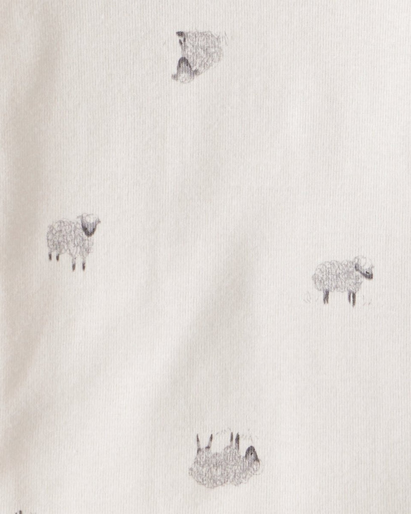 Pack 4 bodies de manga larga con estampado de ovejas y rayas para bebé niño - Carter's