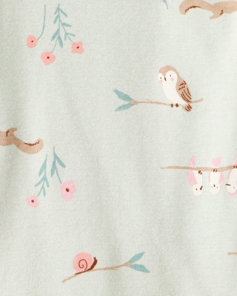 Pack 4 bodies de manga larga con estampados de búhos, rayas y flores para bebé niña - Carter's