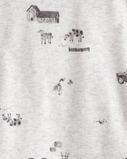 Pack 4 bodies de manga larga con estampados de granja - Carter's