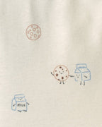 Pack 4 bodies de manga larga, leche y galletas - Carter's