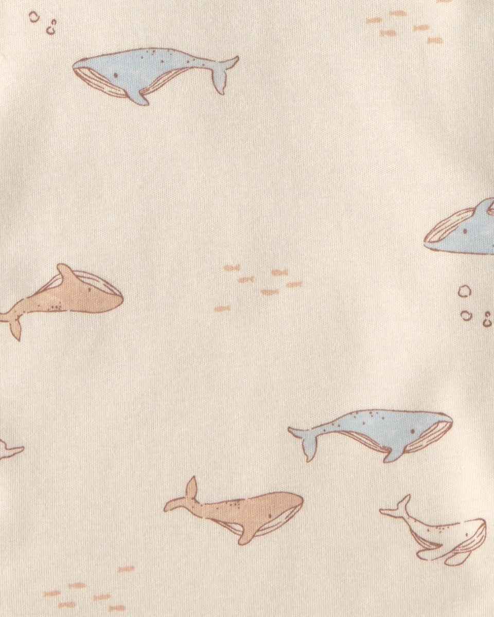 Pack 4 paños para eructar de algodón, ballenas - Carter's