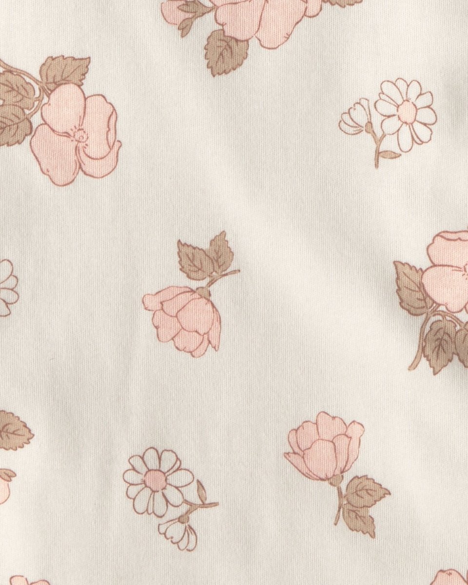 Pack 4 paños para eructar de algodón, flores en rosa - Carter's