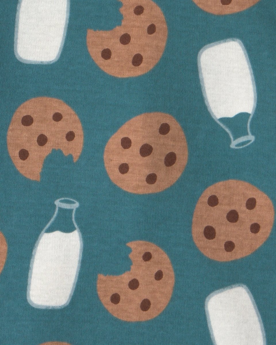 Pack 5 bodies de manga corta, leche y galletas - Carter's