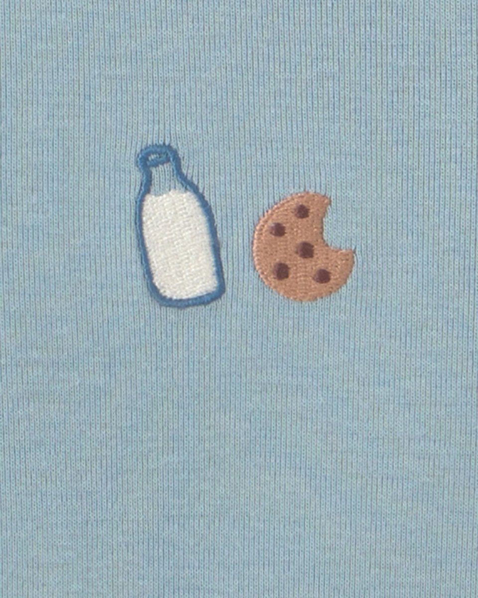 Pack 5 bodies de manga corta, leche y galletas - Carter's