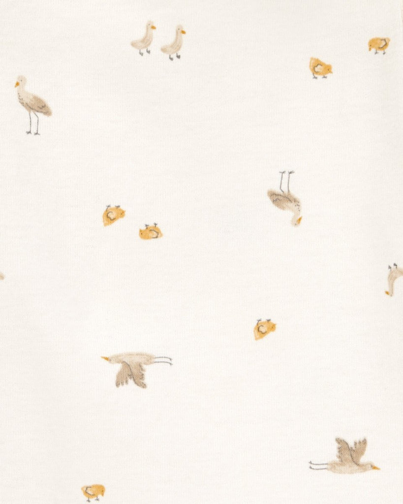 Pack cinco bodies algodón manga corta diseño aves - Carter´s