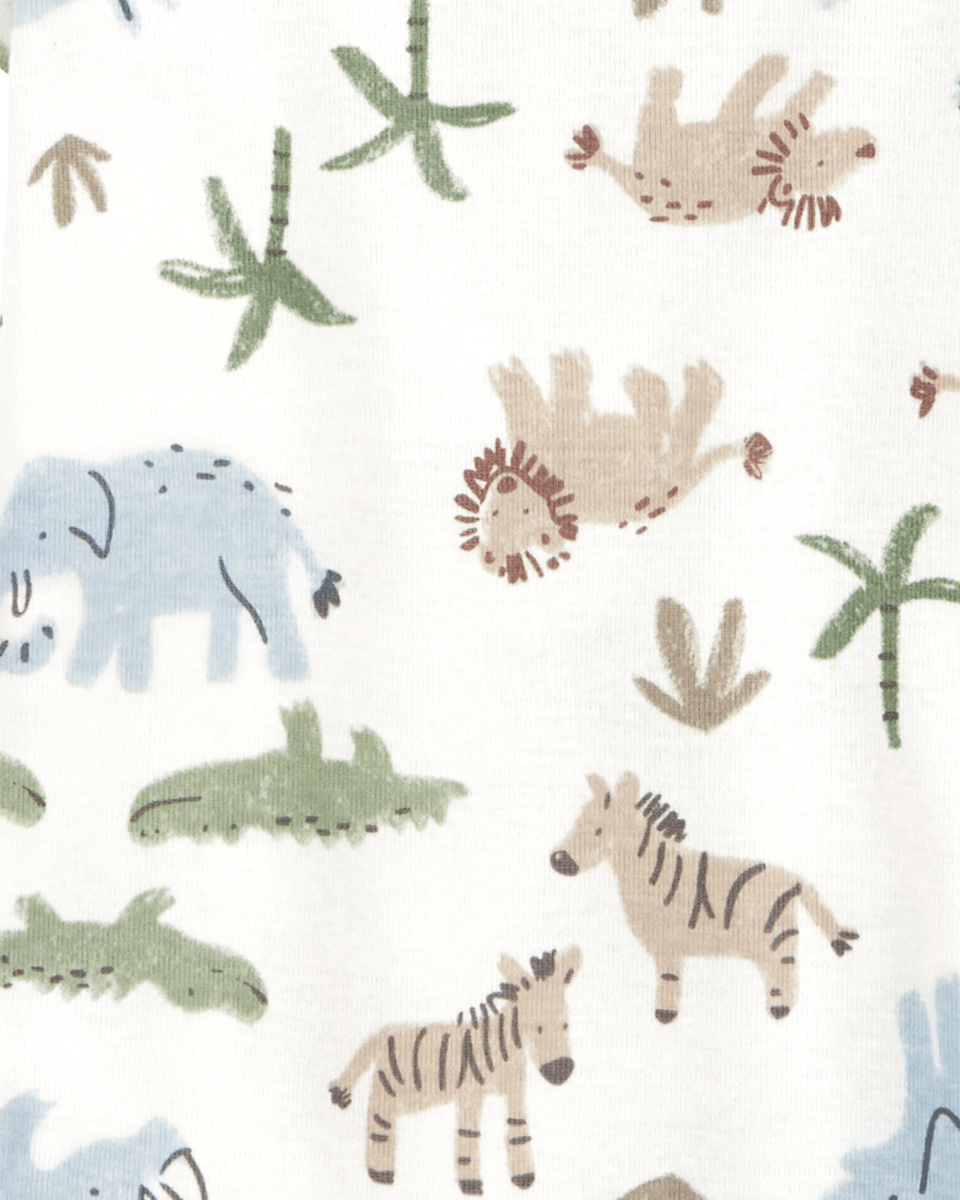 Pack cinco bodies de algodón, diseño safari - Carter's