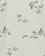 Pack cinco bodies de algodón, diseño safari - Carter's