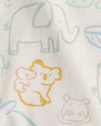 Pack cinco bodies de algodón, estampado de animales y a rayas - Carter's