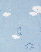Pack cinco bodies de algodón, estampados de galletas y nubes - Carter's