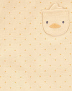 Pack cinco bodies manga corta y bolsillo de animales - Carter's